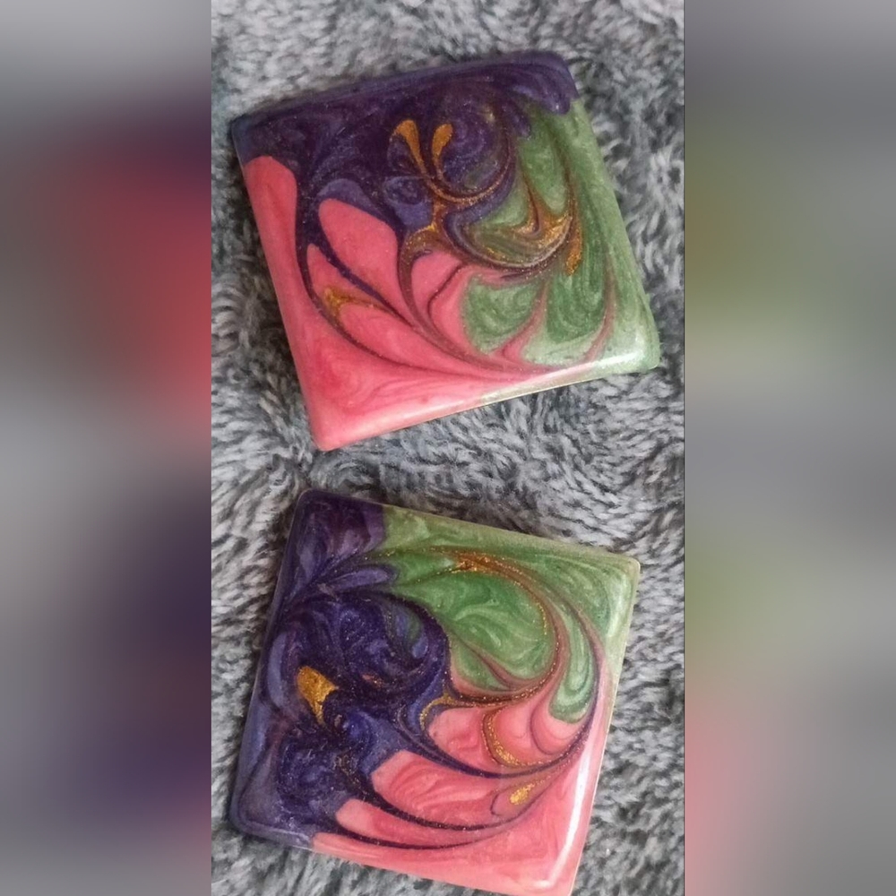 One of a kind handmade vintage earrings